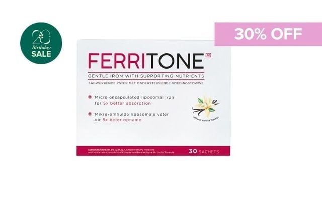 30% Off Ferritone Gentle Iron with Supportive Nutrients Cover Image